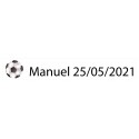 Adhésif personnalisé football