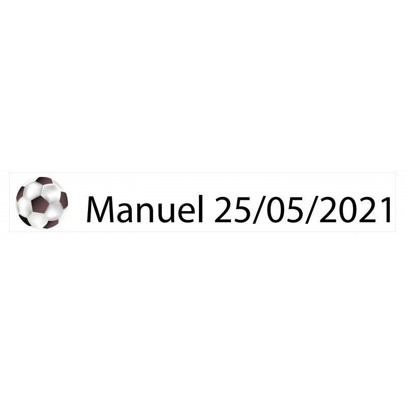 Adhésif personnalisé football