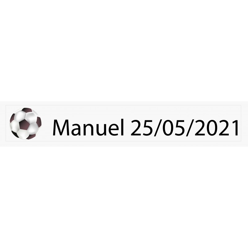 Autocollant personnalisé de football