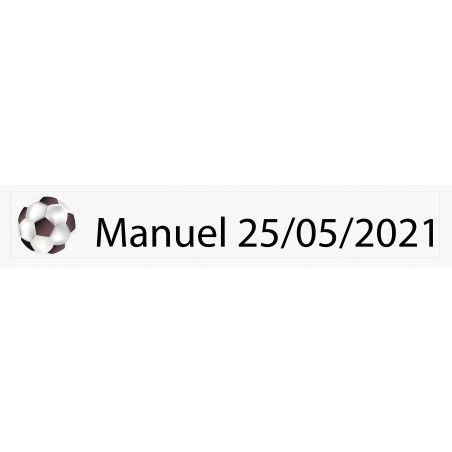 Autocollant personnalisé de football