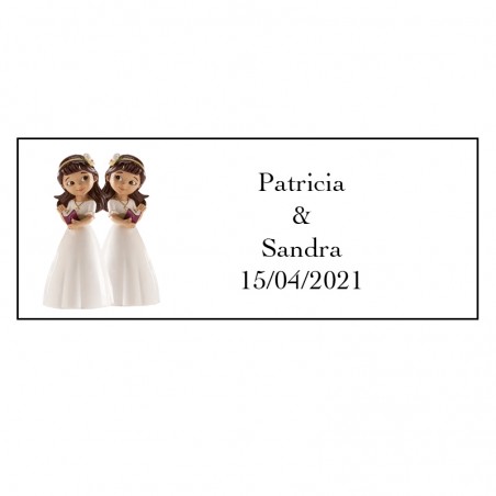 Etiquette Adhesive Cadeau Communion Fille