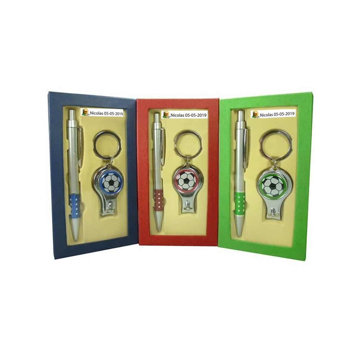 Porte-clés et stylos de communion personnalisés