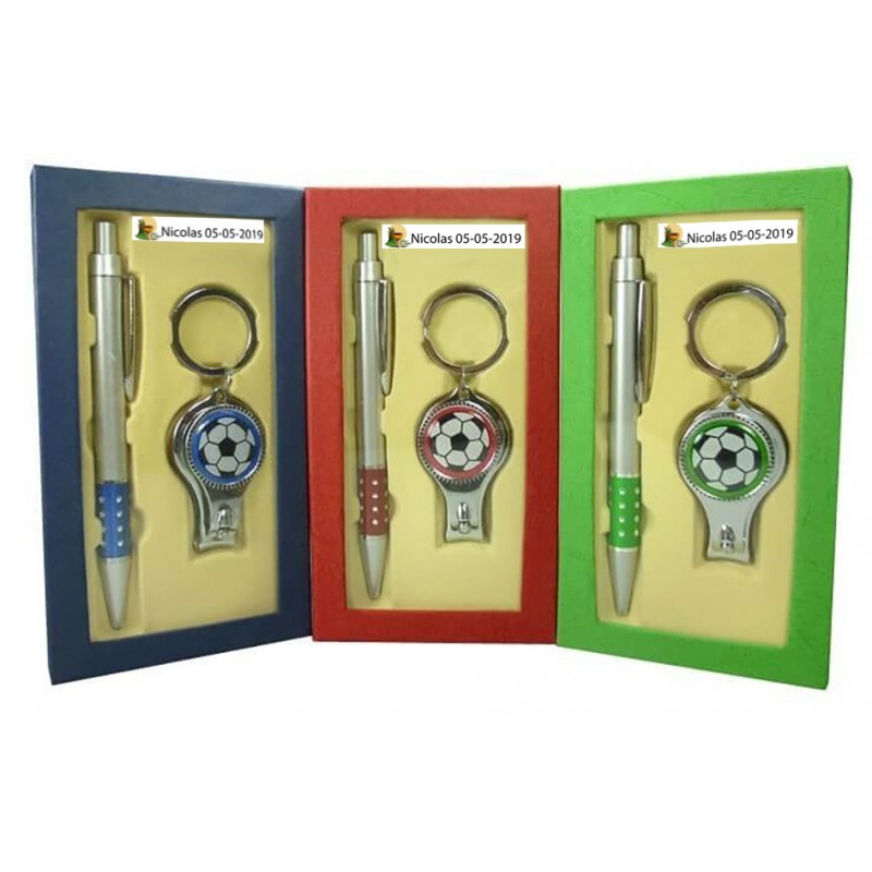 Porte-clés et stylos de communion personnalisés