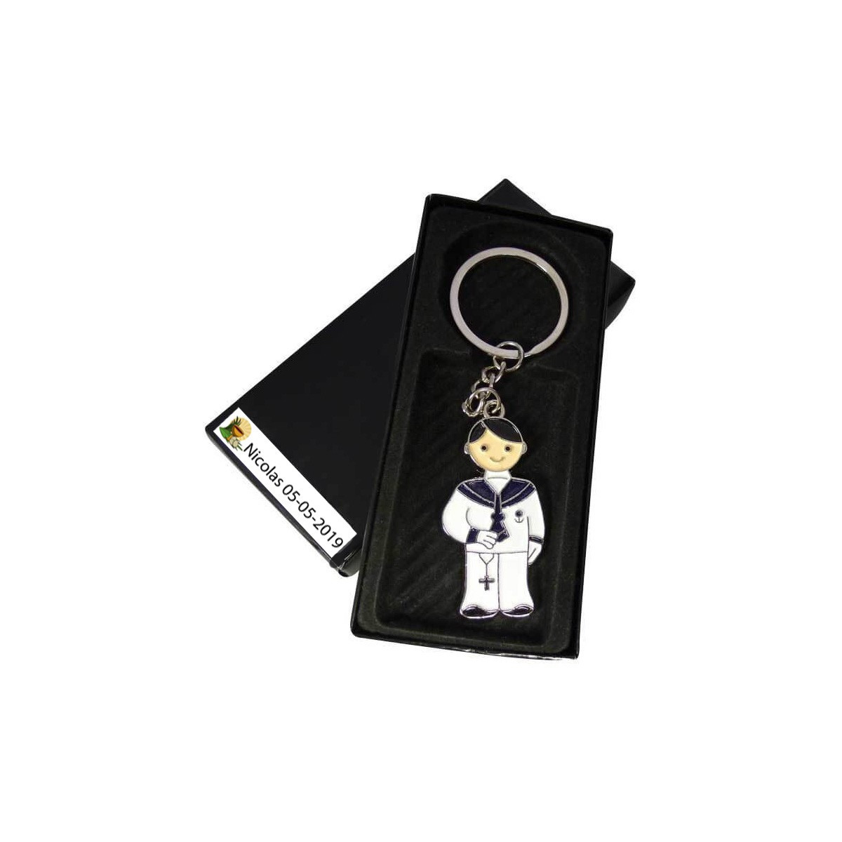 Porte-clés personnalisés pour garçon de communion