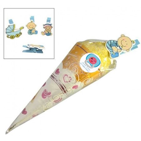 Serviettes souvenirs de baptême personnalisées