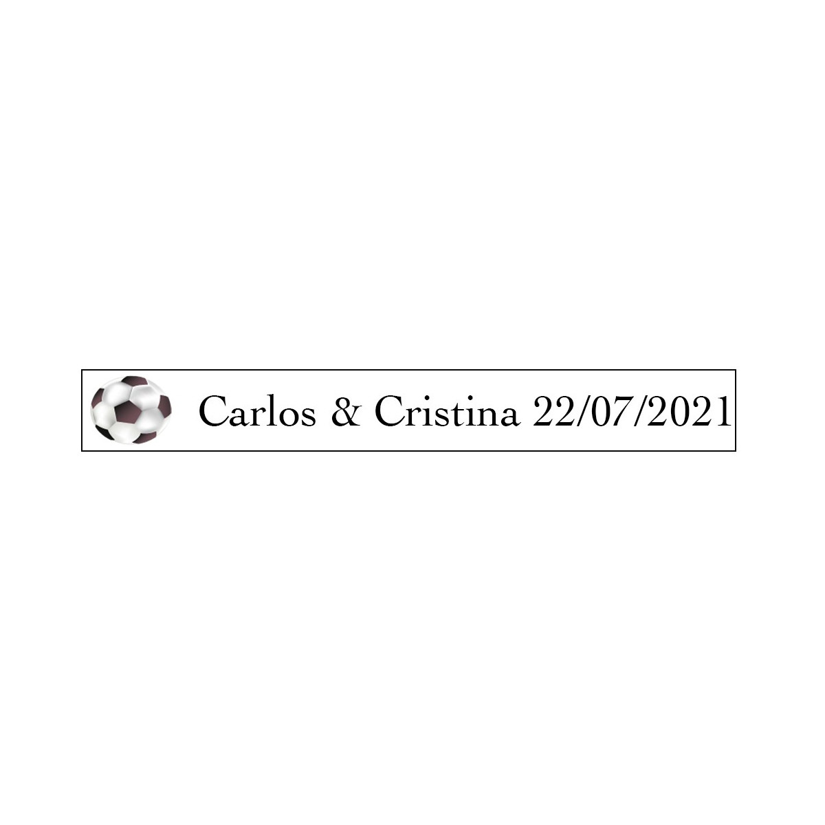 Autocollant motif football