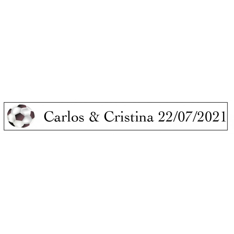 Autocollant motif football