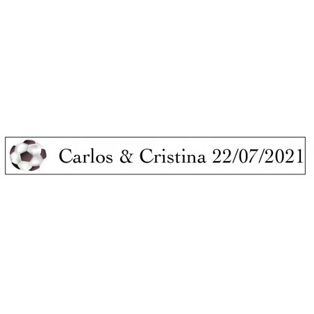Autocollant motif football