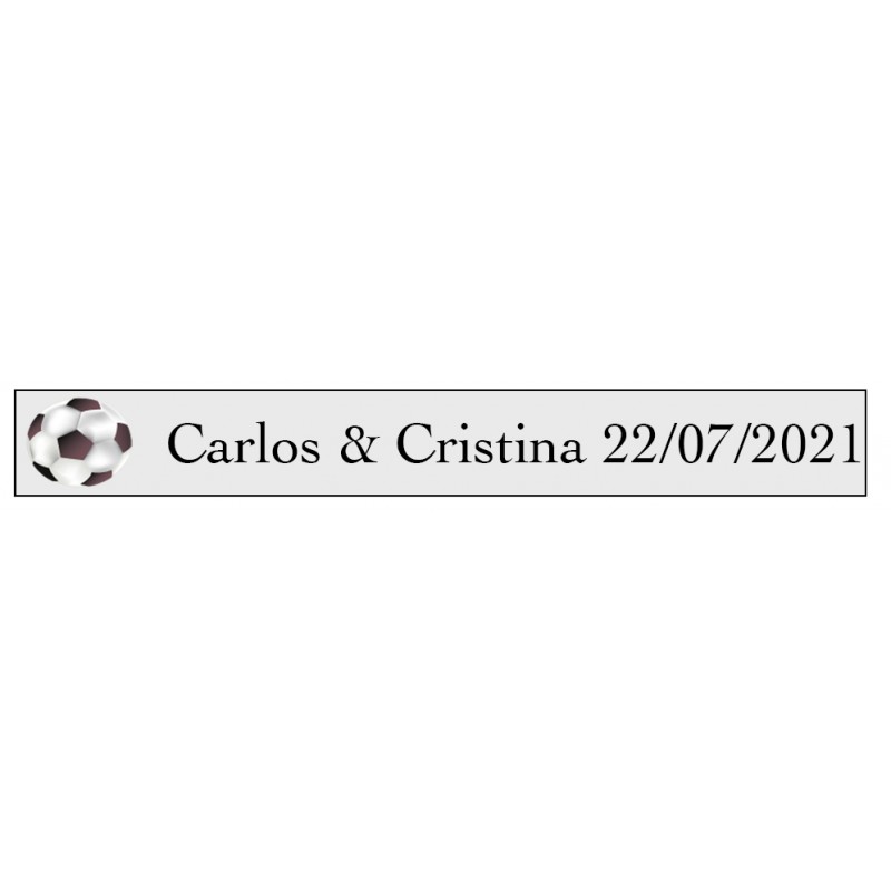 Autocollants de football avec noms et date