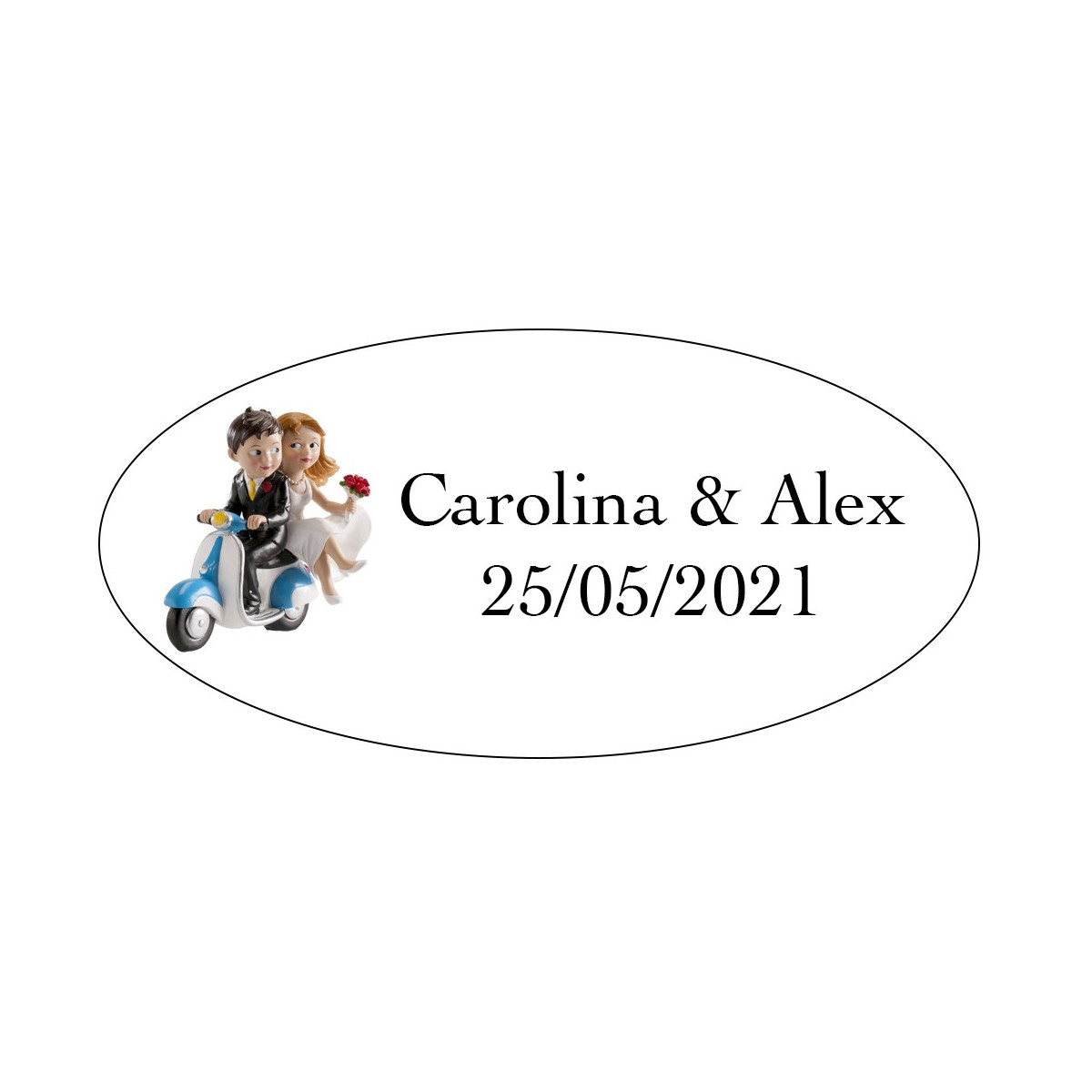 Autocollants de couples sur des motos