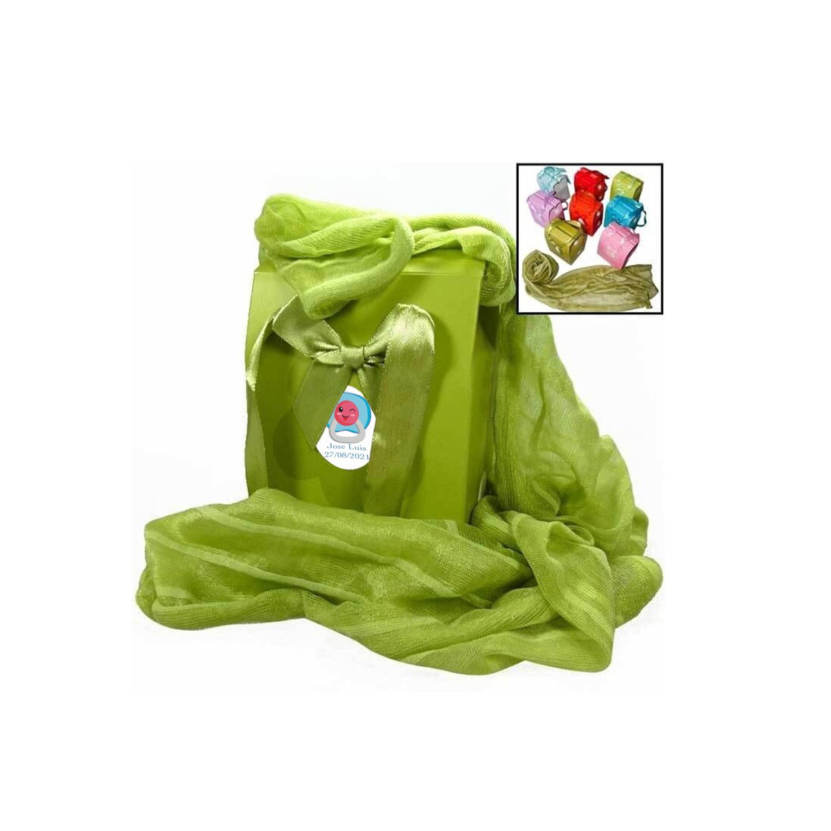 Pashminas pour détails baptêmes personnalisés