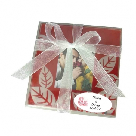 Coasters personnalisés pour les détails de mariage