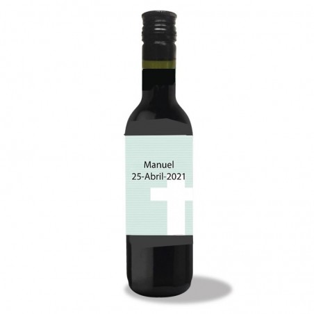 Cadeau de communion personnalisé avec vin