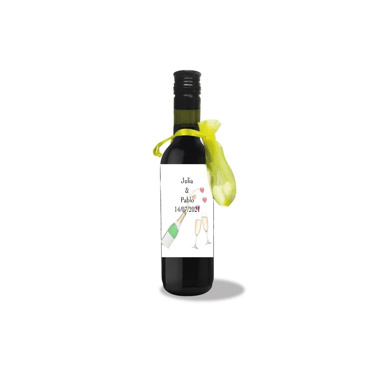 Bouteille de vin personnalisée mariage