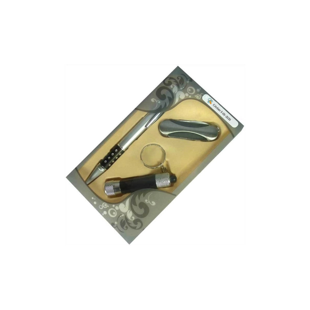 Set pour souvenirs de baptême hommes personnalisé