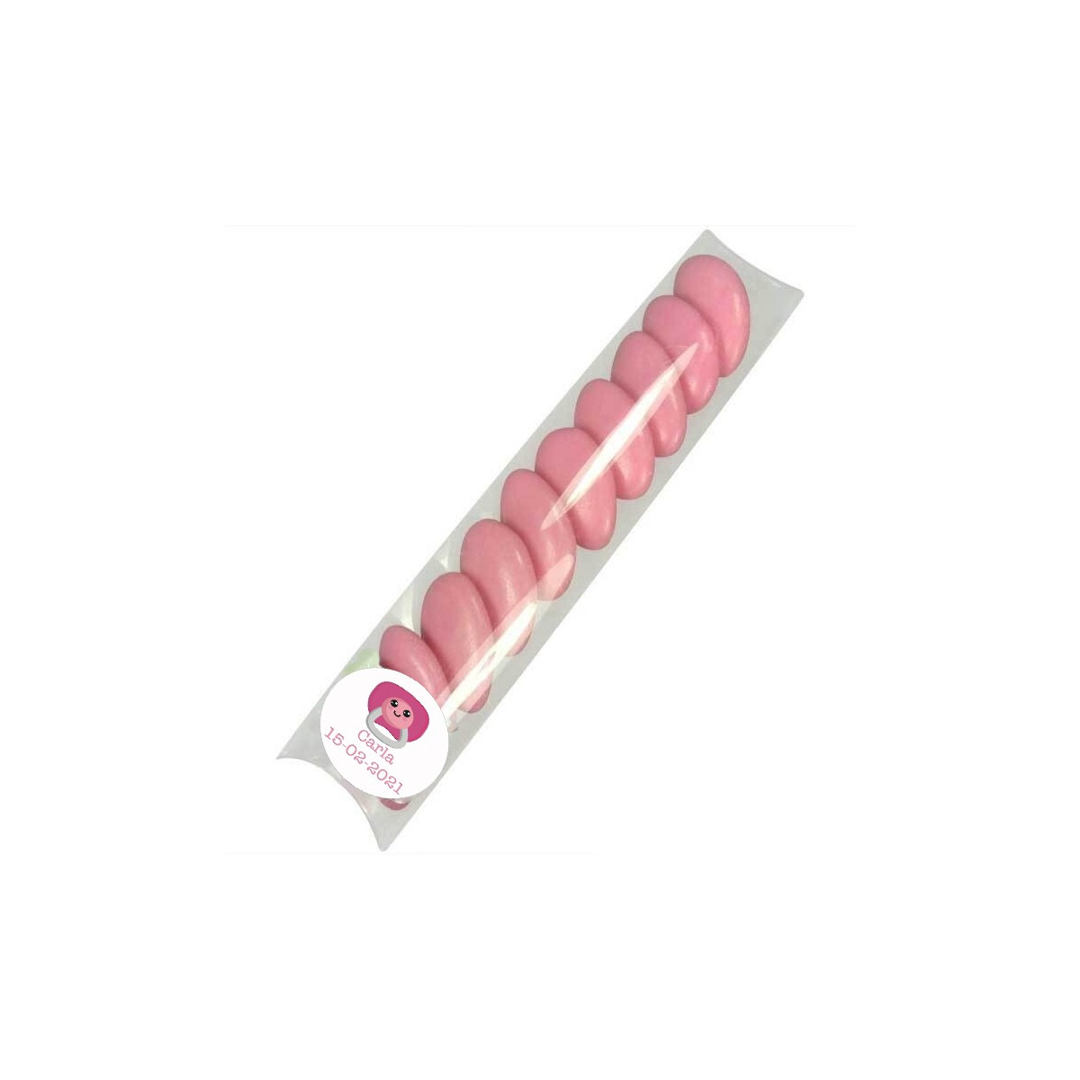 Dragées en chocolat personnalisées baptême