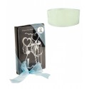 Bouchon et tire-bouchon dans un coffret personnalisé et décoré