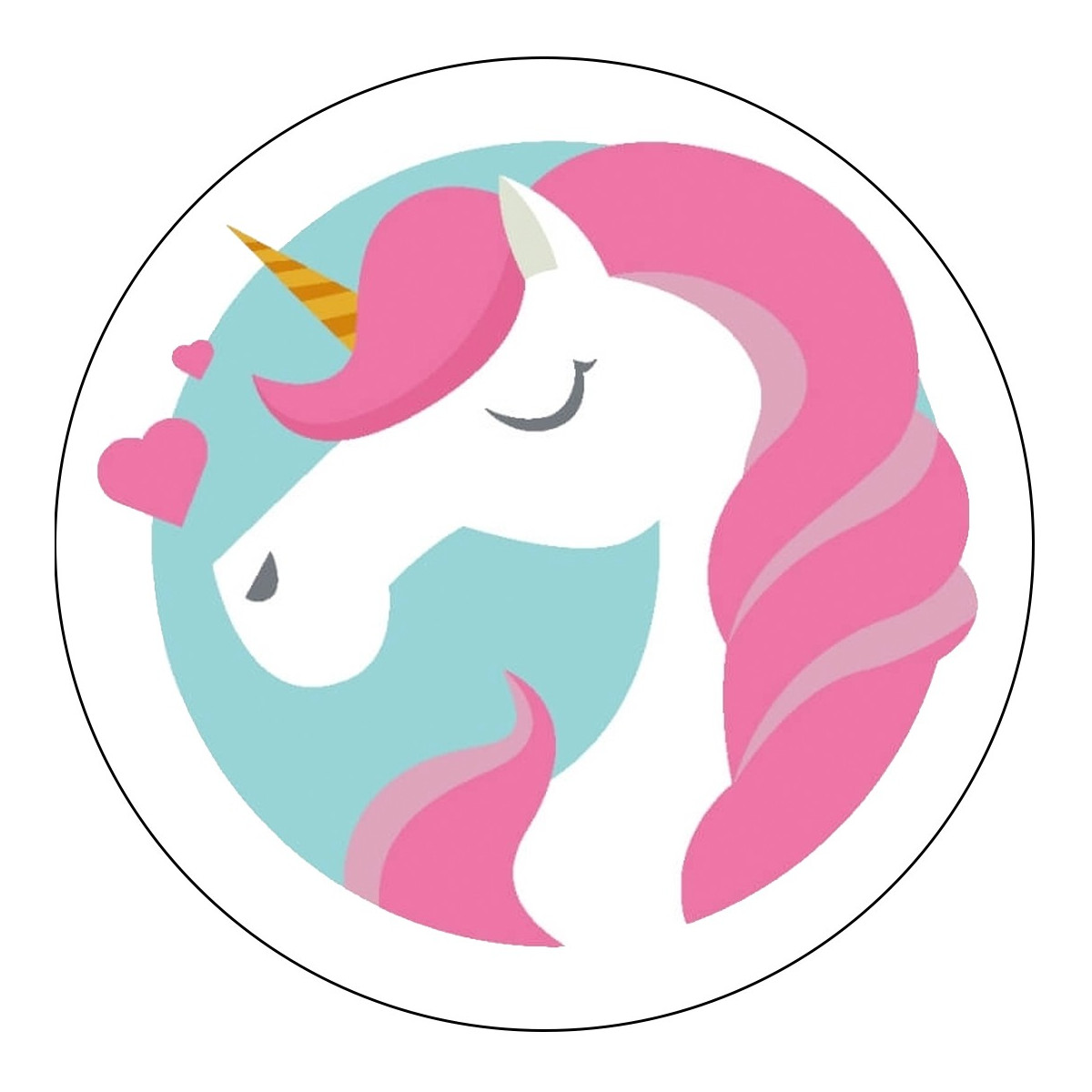 Autocollant licorne