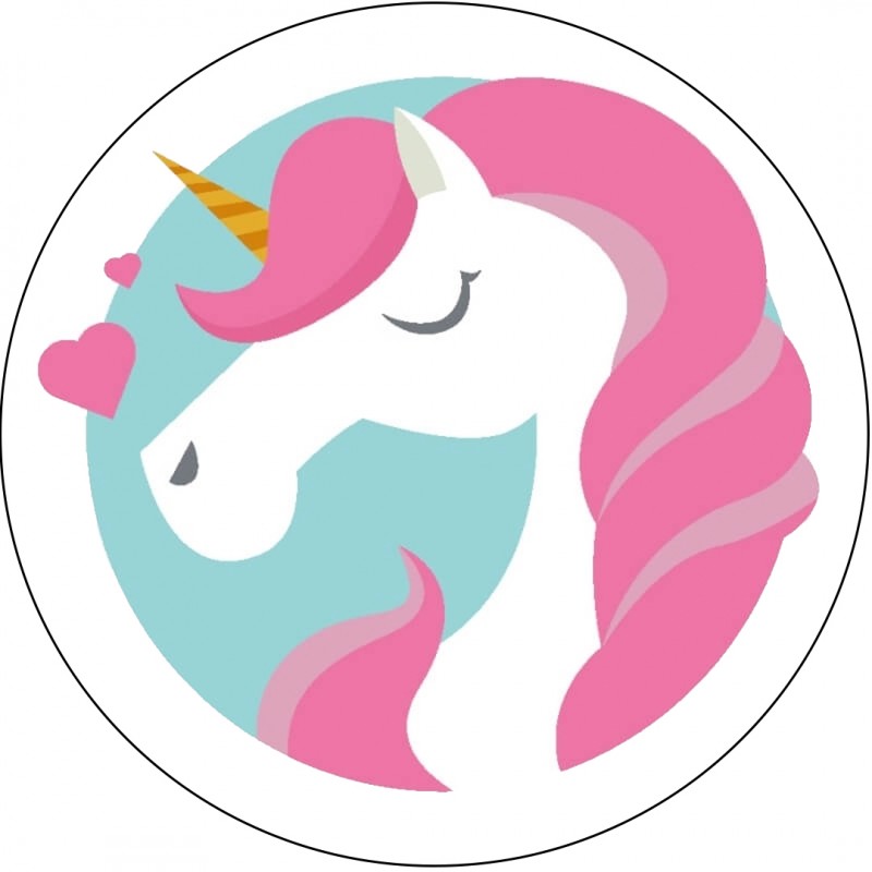 Autocollant licorne