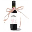 Cadeau de baptême personnalisé avec vin