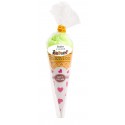 Serviette en forme de glace personnalisée avec autocollant enfantin