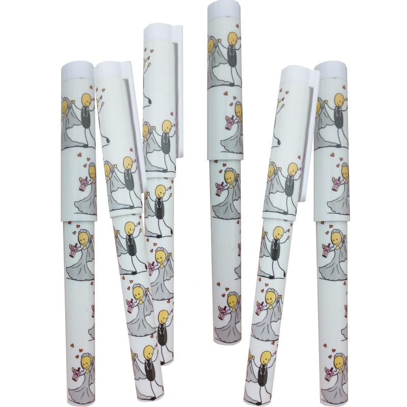 Stylo de Mariage avec Design de Mariés Un Souvenir Pratique et Amusant