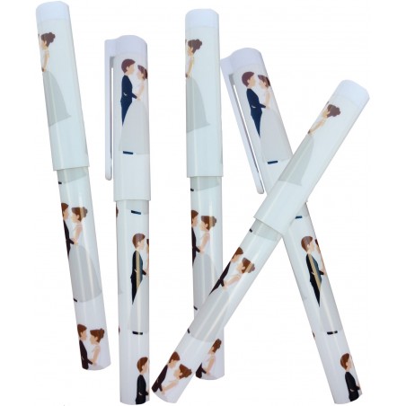 Stylo de Mariage avec Design de Mariés Un Souvenir Élégant et Fonctionnel