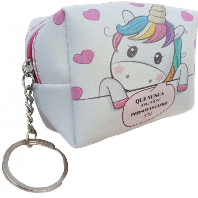 Porte-monnaie Licorne avec Message Tendre Détail pour Invités