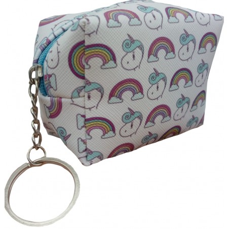 Porte-clés porte-monnaie imprimé