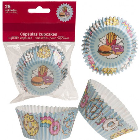 Pack 25 Capsules De Cupcakes Originales