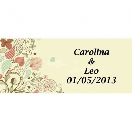 Etiquette Adhesive Cadeau Invite Retro