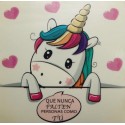 Autocollant de Licorne avec Message Inspirant et Enchanteur pour vos Événements