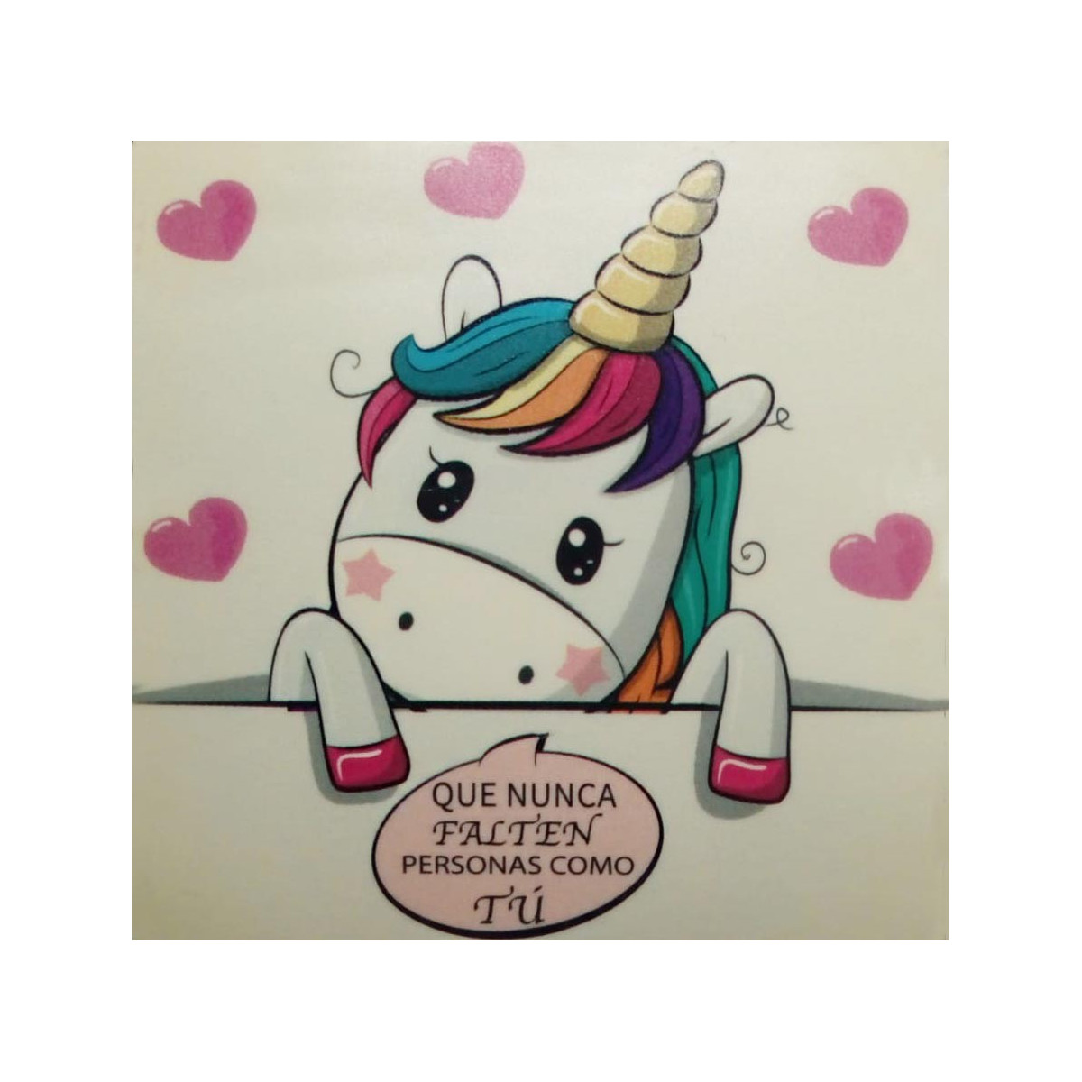Autocollant de Licorne avec Message Inspirant et Enchanteur pour vos Événements