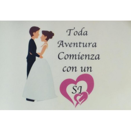 Adhésif couple mariage