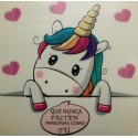 Autocollant licorne