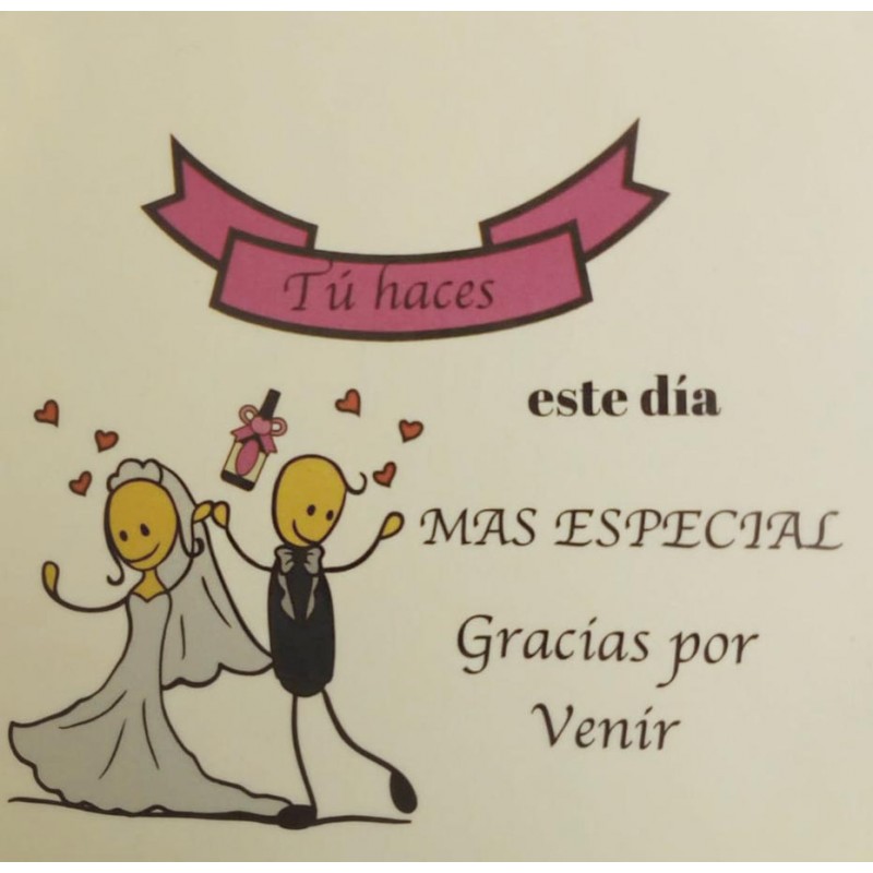 Autocollant de détails de mariage