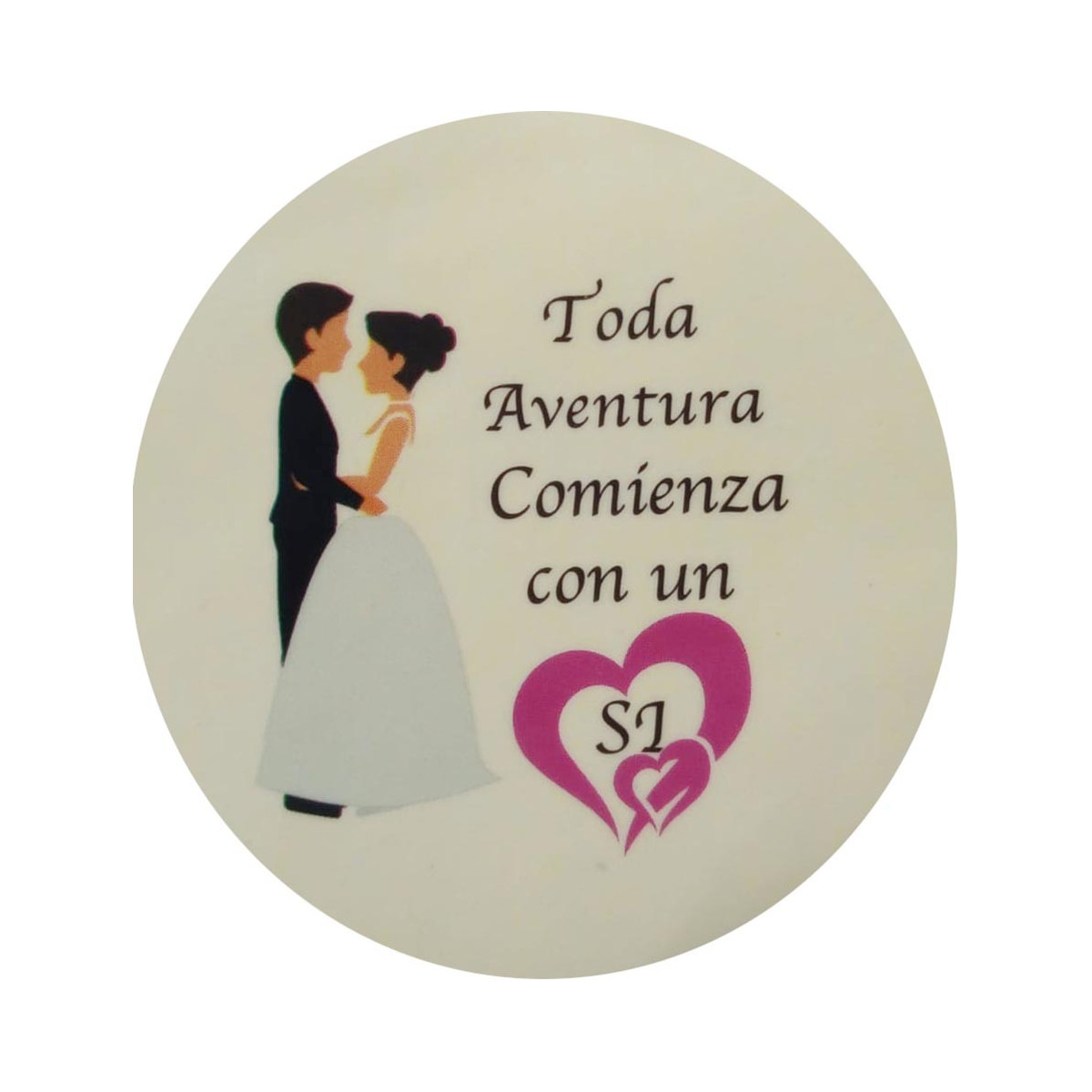 Autocollant de mariage
