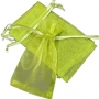 Sac en organza vert foncé 13 x 17
