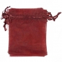 Sac en organza bordeaux 13 x 17
