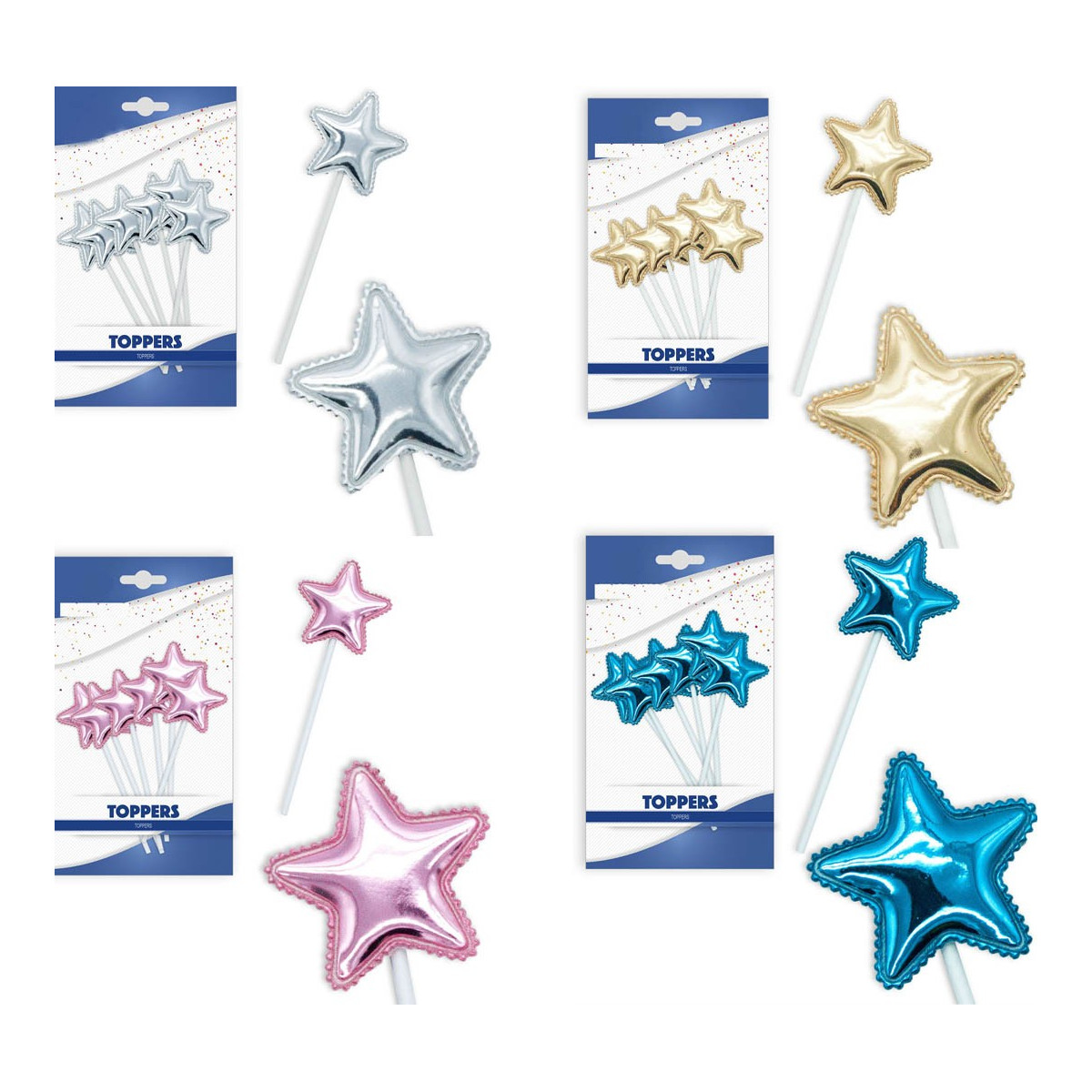 Pack de décorations en forme d'étoiles