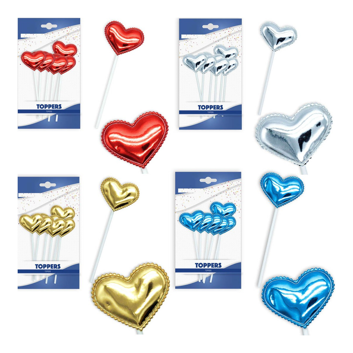 Pack toppers cœur