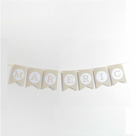 Lettres fanions pour guirlande
