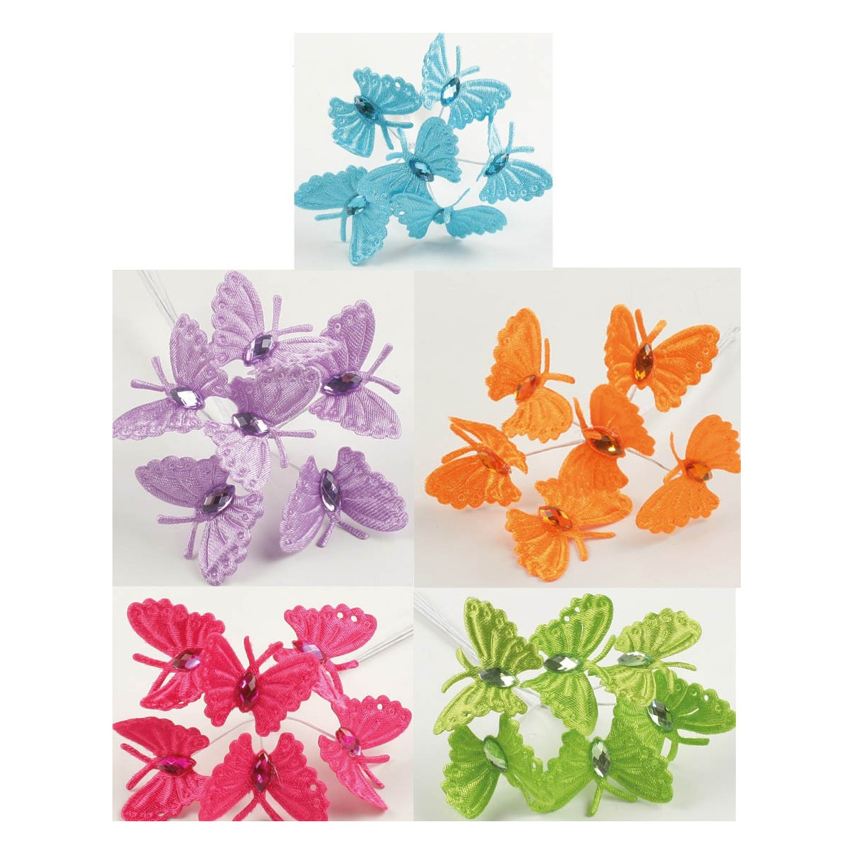 Sticker décoratif Papillons, multicolore, 24 cm x 68 cm | Leroy Merlin