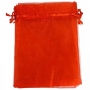 Sachets en organza rouge 10 x 13