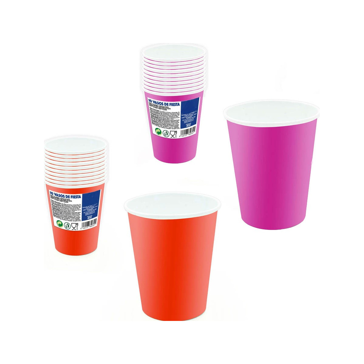 Pack de verres jetables pour fêtes
