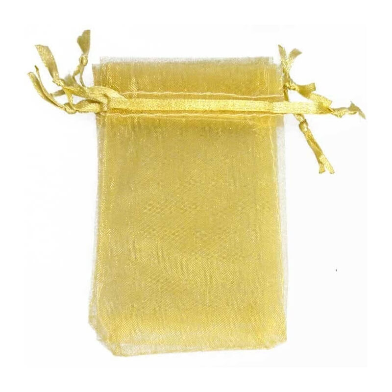 Sachet organza pas cher dore