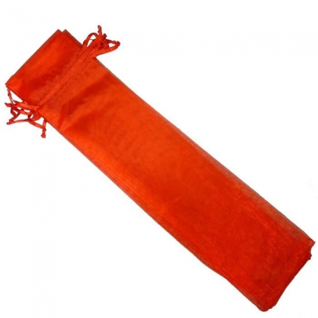 Etui Pour Eventail Organza Rouge