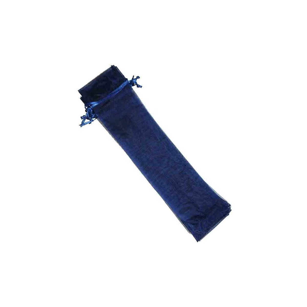 Sac en organza 30x7 cm bleu marine