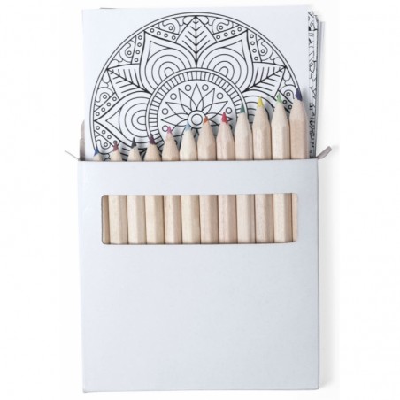 Puzzle avec un ensemble de crayons et un sac