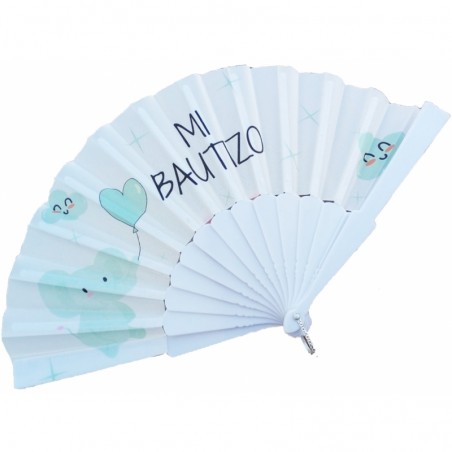 Éventail de baptême personnalisé